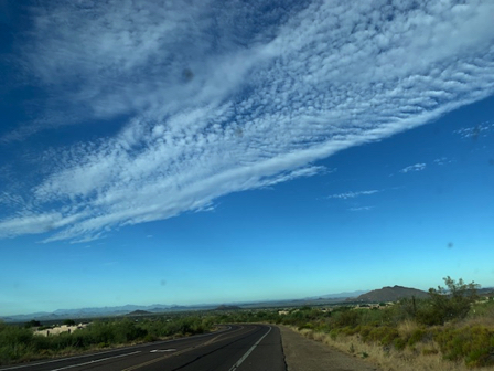 Aug 14 - View driving back from Desert Mtn on Cave Creek Road. Aug 14 - View driving back from Desert Mtn on Cave Creek Road.